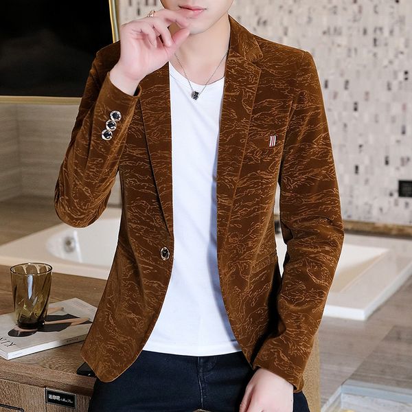 men's suits & blazers 2021 slim-fit pleuche jacquard blazer youth velveteen casual business ironing-free, White;black
men's suits & blazers 2021 slim-fit pleuche jacquard blazer youth velveteen casual business ironing-free, White;black