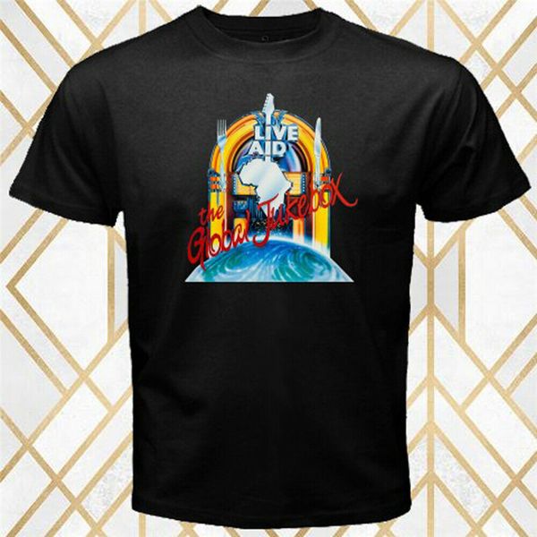 live aid the global jukebox music concert logo men's black t-shirt size s - 3xl summer casual tee shirt
live aid the global jukebox music concert logo men's black t-shirt size s - 3xl summer casual tee shirt