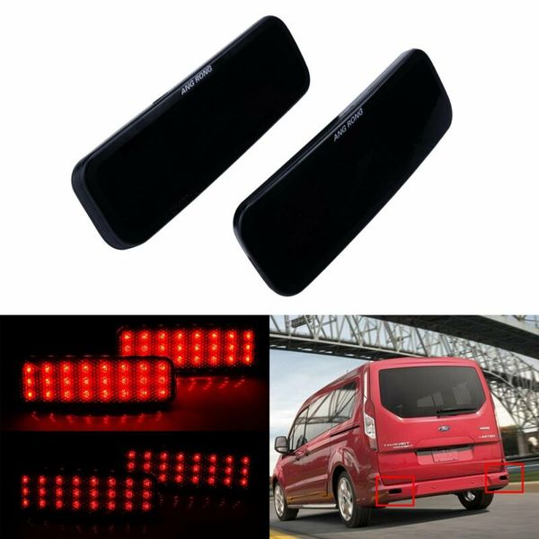angrong pair red led rear bumper reflector tail light lamp w/ smoked black lens for transit van custom connect tourneo 2013
angrong pair red led rear bumper reflector tail light lamp w/ smoked black lens for transit van custom connect tourneo 2013