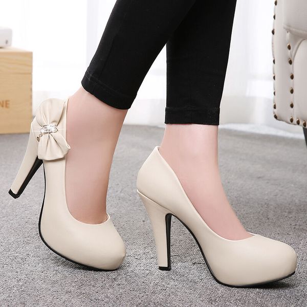 dress shoes sweet womens bow tie high heels platform pull on court party pumps plus sz, Black
dress shoes sweet womens bow tie high heels platform pull on court party pumps plus sz, Black