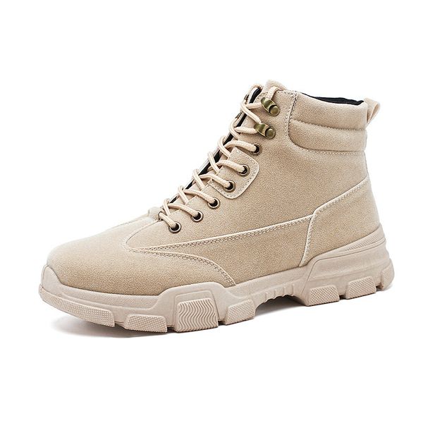2020 new flat heel men boots pu increase shoes male round head solid color lace up fashion winter botas hombre size 39-44, Black
2020 new flat heel men boots pu increase shoes male round head solid color lace up fashion winter botas hombre size 39-44, Black