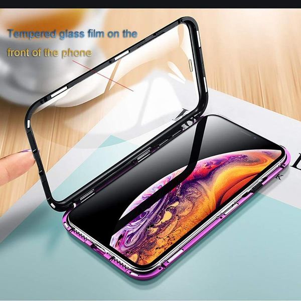 full body metal and glass magnetic phone case for iphone xs xr xs max tempered glass bumper hard cover double-sided glass case
full body metal and glass magnetic phone case for iphone xs xr xs max tempered glass bumper hard cover double-sided glass case