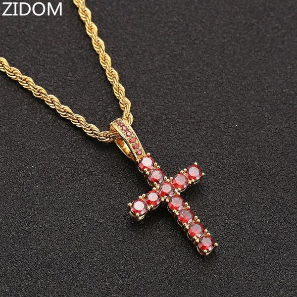 pendant necklaces 2021 men hip hop iced out bling cross necklace red zircon pendants hiphop jewelry gifts, Silver
pendant necklaces 2021 men hip hop iced out bling cross necklace red zircon pendants hiphop jewelry gifts, Silver