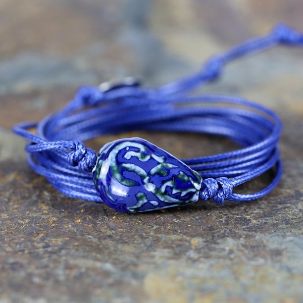 2020 vintage ceramic bead charm wrap bracelet handmade wax rope bracelet jewelry gift drop shipping, Golden;silver
2020 vintage ceramic bead charm wrap bracelet handmade wax rope bracelet jewelry gift drop shipping, Golden;silver