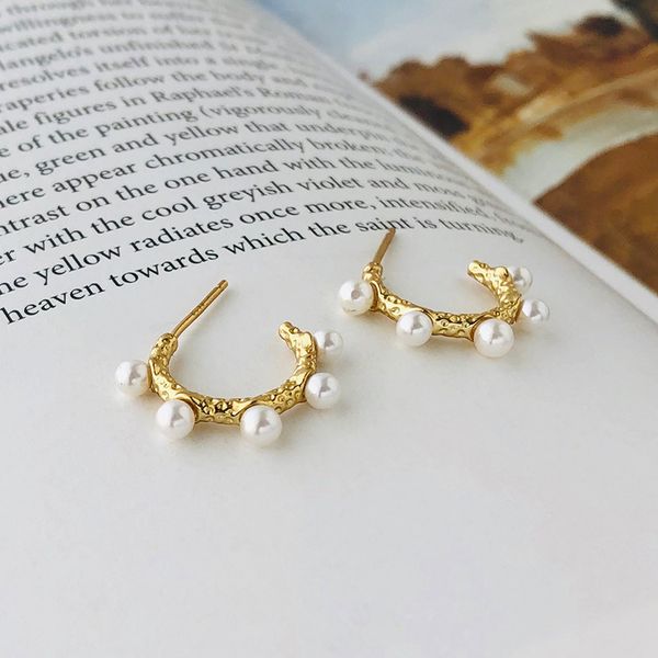 hoop & huggie 925 sterling silver earring fashion pearl 2 layer zircon shell round ear ring semi-circle temperament woman girl jew, Golden;silver
hoop & huggie 925 sterling silver earring fashion pearl 2 layer zircon shell round ear ring semi-circle temperament woman girl jew, Golden;silver