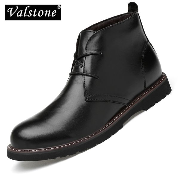 valstone superior men's genuine leather boots waterproof luxury ankle boot lace-up footwear men shoes botas homme plus size 48, Black
valstone superior men's genuine leather boots waterproof luxury ankle boot lace-up footwear men shoes botas homme plus size 48, Black