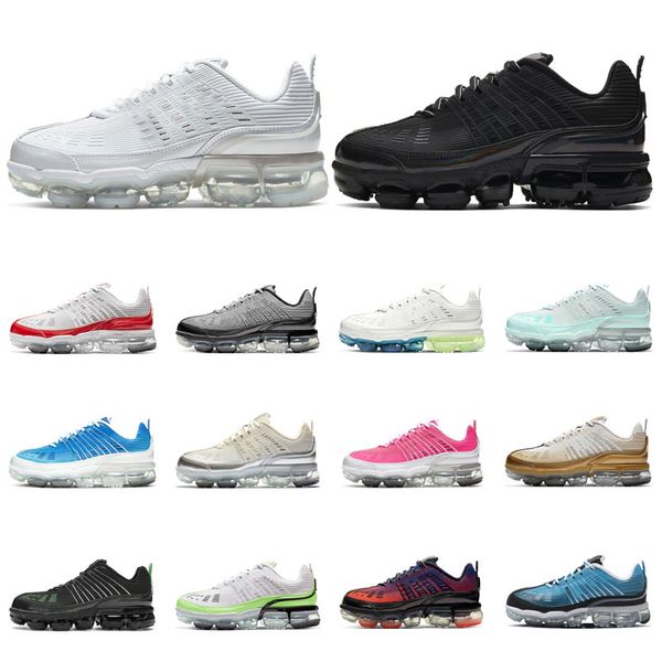 360 men running shoes triple white black metallic silver gradient upper varsity royal womens trainers sports sneakers size 36-45, White;red
360 men running shoes triple white black metallic silver gradient upper varsity royal womens trainers sports sneakers size 36-45, White;red