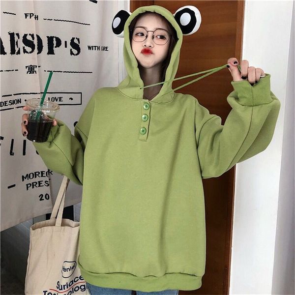 women's hoodies & sweatshirts green animals women loose oversized cute girls cartoon fashion high street lovely, Black
women's hoodies & sweatshirts green animals women loose oversized cute girls cartoon fashion high street lovely, Black