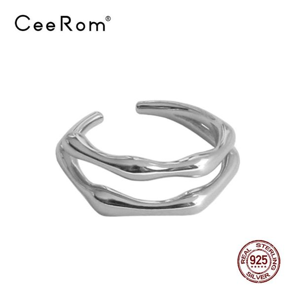 ceerom punk hollow minimalist double layer finger rings s925 sterling silver rings for women smooth female ring jewelry anillos, Golden;silver
ceerom punk hollow minimalist double layer finger rings s925 sterling silver rings for women smooth female ring jewelry anillos, Golden;silver