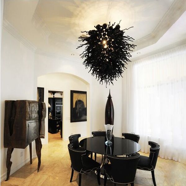 pendant lamps hand blown glass art chandeliers lighting black color 32" wide and 36" high residential lamp for living room decorat
pendant lamps hand blown glass art chandeliers lighting black color 32" wide and 36" high residential lamp for living room decorat