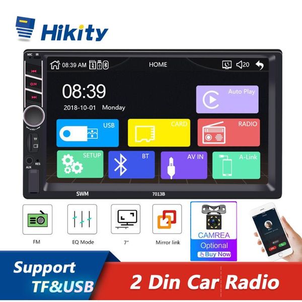 hikity universal 2 din car multimedia player autoradio 2din tf bluetooth 7" touch screen video mp5 player radio backup camera
hikity universal 2 din car multimedia player autoradio 2din tf bluetooth 7" touch screen video mp5 player radio backup camera