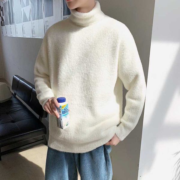 winter turtleneck sweater men warmth fashion solid color casual knitted pullover men loose plush knitting sweaters mens clothes, White;black
winter turtleneck sweater men warmth fashion solid color casual knitted pullover men loose plush knitting sweaters mens clothes, White;black