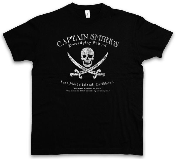 captain smirk s swordplay school t shirt the secret of monkey east island