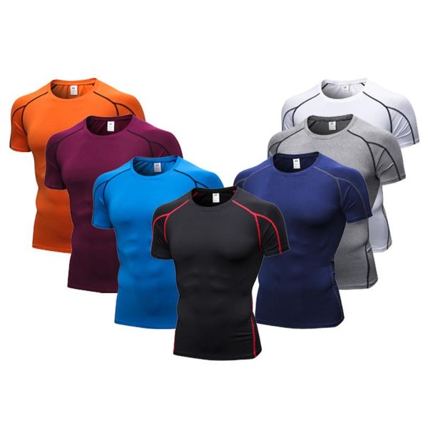 men compression tights running shirt sports t shirt bodybuilding gym clothing mens rashgard jersey ropa deportiva quick dry, Black;blue
men compression tights running shirt sports t shirt bodybuilding gym clothing mens rashgard jersey ropa deportiva quick dry, Black;blue