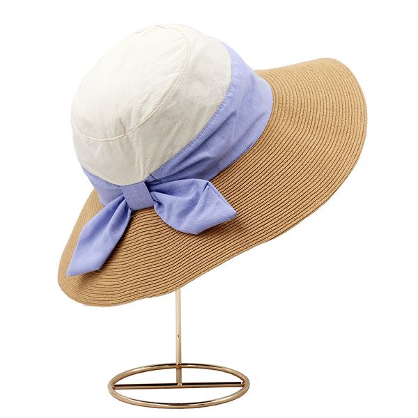 wide brim hats sun hat summer women thin sunshade anti-uv straw cap female outdoor breathable sunscreen casual fashion bowknot cool h7329, Blue;gray
wide brim hats sun hat summer women thin sunshade anti-uv straw cap female outdoor breathable sunscreen casual fashion bowknot cool h7329, Blue;gray