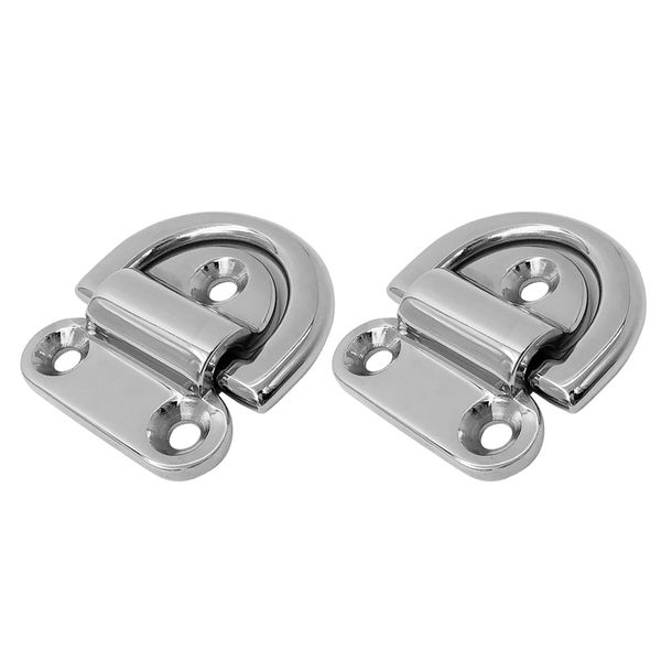 2pcs heavy duty 316 stainless steel folding pad eye deck lashing d ring tie down anchor point plate 9mm
2pcs heavy duty 316 stainless steel folding pad eye deck lashing d ring tie down anchor point plate 9mm