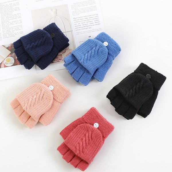 women half finger gloves thermal thicken gift mittens autumn winter hand warmer artificial wool knitted flip soft 1 pair, Blue;gray
women half finger gloves thermal thicken gift mittens autumn winter hand warmer artificial wool knitted flip soft 1 pair, Blue;gray