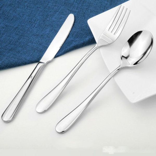 3pcs set silver dinnerware set stainless steel dinner knife and fork and soup coffee spoon teaspoon cutlery
3pcs set silver dinnerware set stainless steel dinner knife and fork and soup coffee spoon teaspoon cutlery