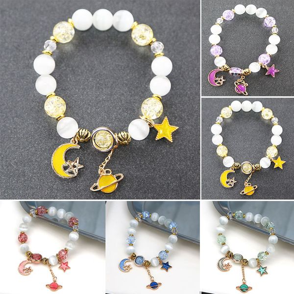 2020 new women fashion bohemian crystal bracelet elegant star moon planet multi- beads bracelet jewelry gift for women, Golden;silver
2020 new women fashion bohemian crystal bracelet elegant star moon planet multi- beads bracelet jewelry gift for women, Golden;silver