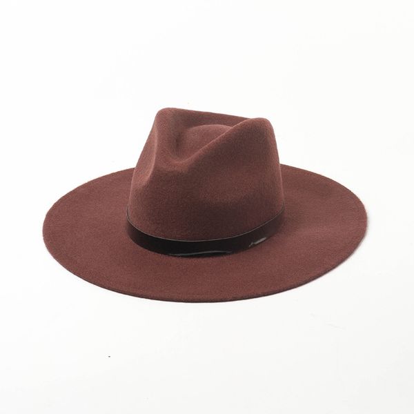 classical pure wool felt hat for women wide brim fedora hat simple pu leather band fall winter coffee black, Blue;gray
classical pure wool felt hat for women wide brim fedora hat simple pu leather band fall winter coffee black, Blue;gray