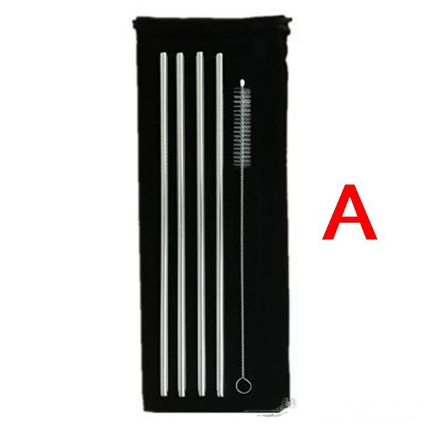 new stainless steel straws kits reusable drinking straws straight bent metal silver drinking straw with brush 6pcs/set
new stainless steel straws kits reusable drinking straws straight bent metal silver drinking straw with brush 6pcs/set