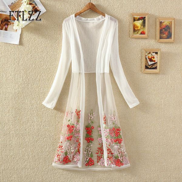 women's jackets summer medium long jacket fashion women thin outwear 2021 female sleeve vintage floral embroidery lace, Black;brown
women's jackets summer medium long jacket fashion women thin outwear 2021 female sleeve vintage floral embroidery lace, Black;brown