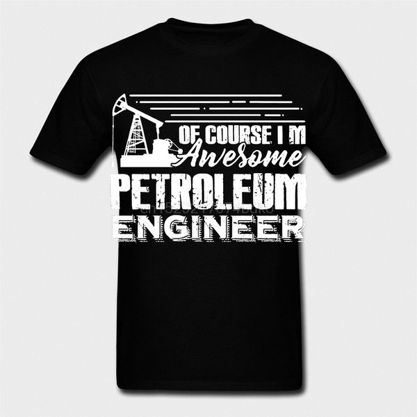 petroleum engineer shirt new fashion summer pre-cotton tee shirt for men