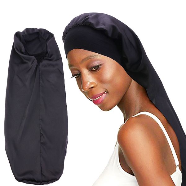 hair accessories long bonnet with wide elastic band for women headwear elegant wrap ladies styling cap solid color sleep hat
hair accessories long bonnet with wide elastic band for women headwear elegant wrap ladies styling cap solid color sleep hat