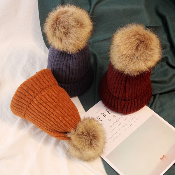 knitted winter hats for women beanie ladies warm skullies hat female fur pom poms girl 's hat beanies cap, Blue;gray
knitted winter hats for women beanie ladies warm skullies hat female fur pom poms girl 's hat beanies cap, Blue;gray