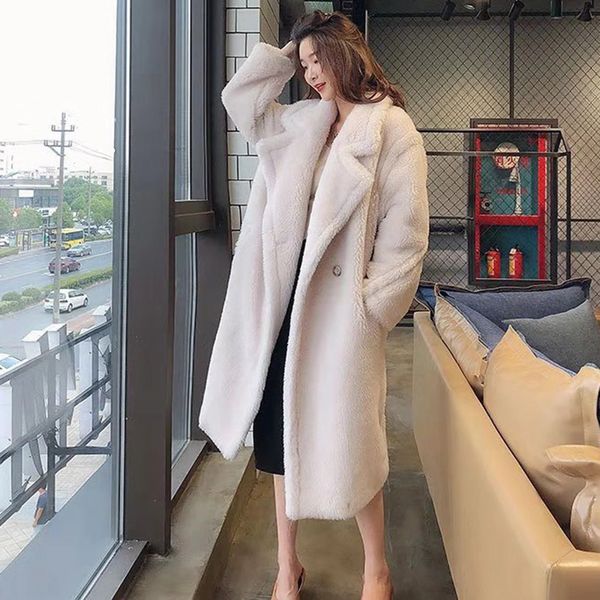 women's fur & faux philosophy women winter warm long coat sleeve female thick teddy bear casual loose oversize outwears, Black
women's fur & faux philosophy women winter warm long coat sleeve female thick teddy bear casual loose oversize outwears, Black