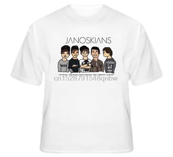 janoskians youtuber white the janoskian tee men t shirt 
janoskians youtuber white the janoskian tee men t shirt