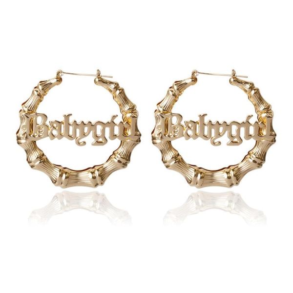 new 7cm metal bamboo earrings name earrings bamboo style custom with statement words letter numbers, Silver
new 7cm metal bamboo earrings name earrings bamboo style custom with statement words letter numbers, Silver