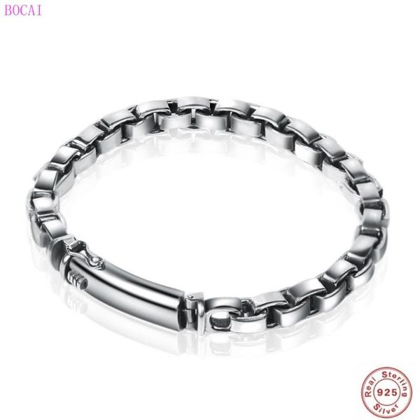 bocai s925 sterling silver bracelt for men and women square bracelet thai silver men's thick bracelet retro personality, Golden;silver
bocai s925 sterling silver bracelt for men and women square bracelet thai silver men's thick bracelet retro personality, Golden;silver