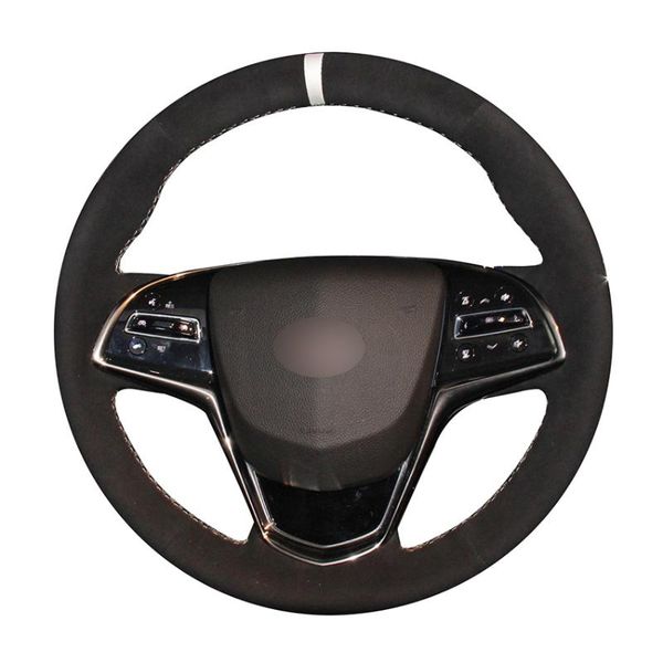 hand-stitched black suede anti-slip car steering wheel cover for ats 2013-2020 cts 2014-2020
hand-stitched black suede anti-slip car steering wheel cover for ats 2013-2020 cts 2014-2020
