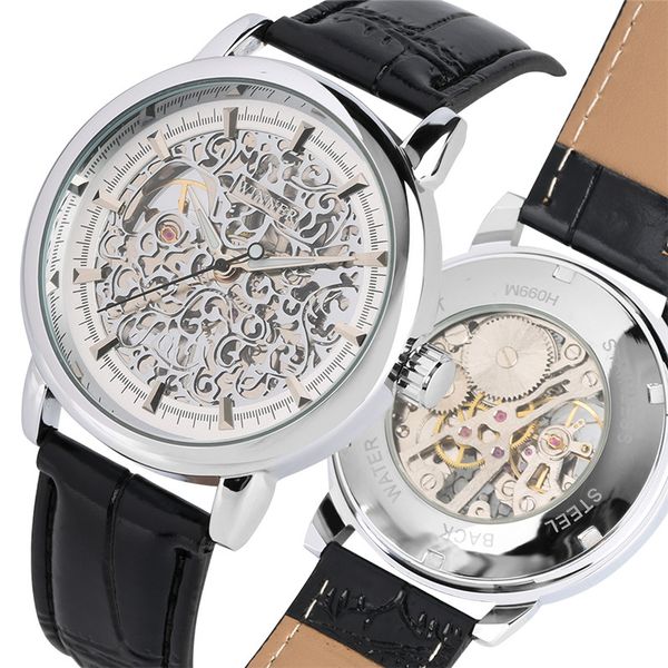 fashion relogio masculino hand-wind mechanical watch movement for men business skeleton mechanical wristwatches leather clock, Slivery;brown
fashion relogio masculino hand-wind mechanical watch movement for men business skeleton mechanical wristwatches leather clock, Slivery;brown