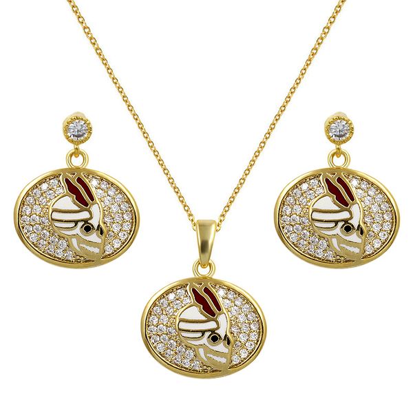 assorted enameled and cubic zirconia round jewelry sets cz necklace and earrings set for women or party, Silver
assorted enameled and cubic zirconia round jewelry sets cz necklace and earrings set for women or party, Silver