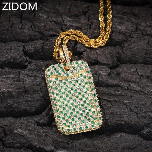 men hip hop iced out bling dog tag pendant necklaces zircon fashion hiphop necklace charm jewelry gifts, Silver
men hip hop iced out bling dog tag pendant necklaces zircon fashion hiphop necklace charm jewelry gifts, Silver