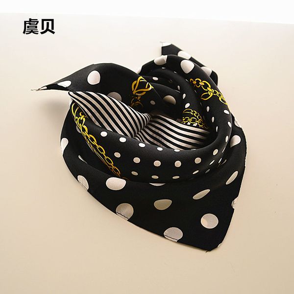 scarves black and white dots headscarf handkerchief small square silk scarf ladies neckerchief female bandana wrap stewardess 50cm*50cm, Blue;gray
scarves black and white dots headscarf handkerchief small square silk scarf ladies neckerchief female bandana wrap stewardess 50cm*50cm, Blue;gray