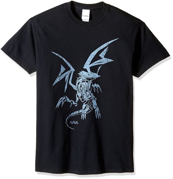 2020 100% cotton yu-gi-oh men blue eyes white dragon t-shirt tee shirt