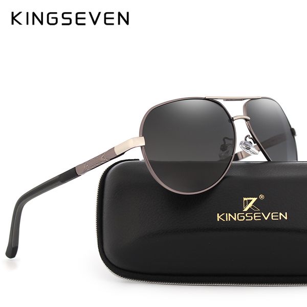 sunglasses kingseven brand men's aluminum magnesium sun glasses hd polarized uv400 oculos male eyewear for men n725, White;black
sunglasses kingseven brand men's aluminum magnesium sun glasses hd polarized uv400 oculos male eyewear for men n725, White;black