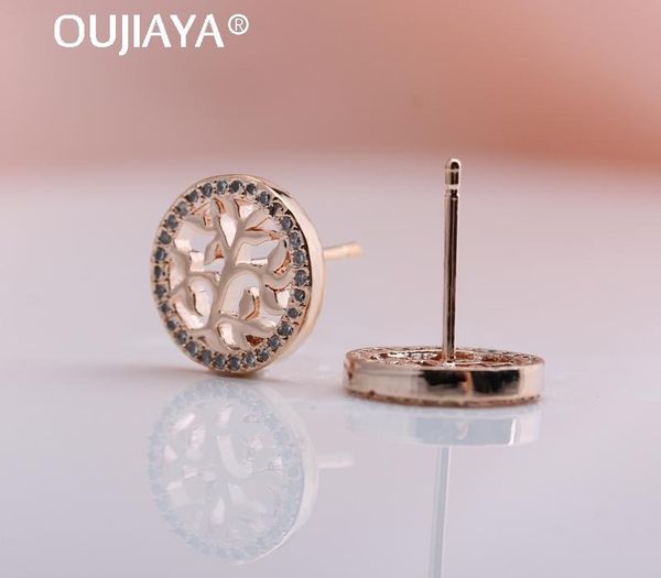 oujiaya tree of life 585 rose gold stud earrings women new fashion natural zircon round pierced earrings fine fashion jewelry11, Golden;silver
oujiaya tree of life 585 rose gold stud earrings women new fashion natural zircon round pierced earrings fine fashion jewelry11, Golden;silver