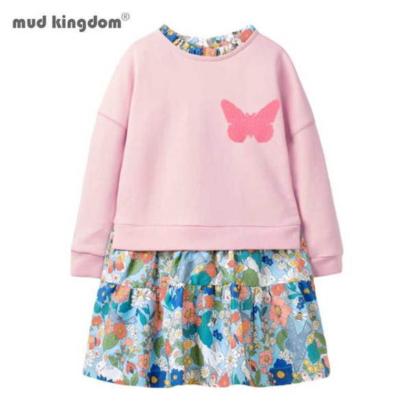 mudkingdom girls dress long sleeve striped patchwork sweatshirt dresses cute pattern autumn winter girls clothes, Red;yellow
mudkingdom girls dress long sleeve striped patchwork sweatshirt dresses cute pattern autumn winter girls clothes, Red;yellow