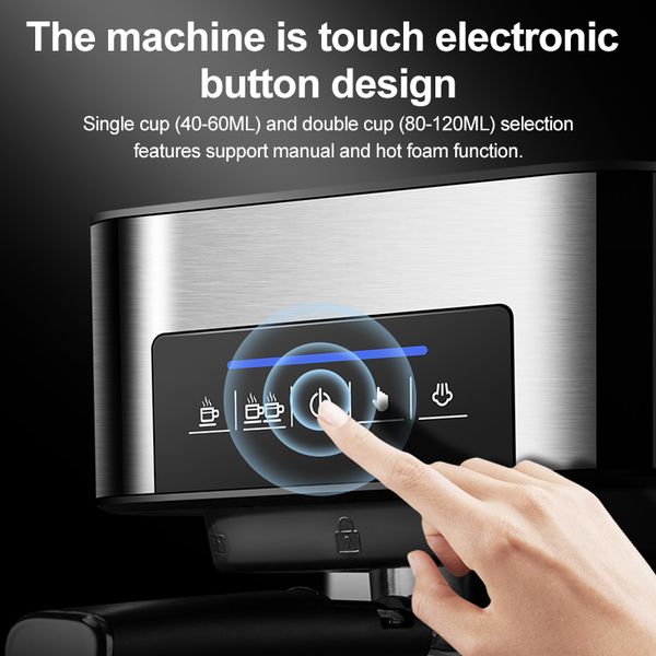 Zhoutu espresso coffee machine Built-In milk frother 15Bar Coffee Makers 850W cappuccino machine automatic coffee machine
Zhoutu espresso coffee machine Built-In milk frother 15Bar Coffee Makers 850W cappuccino machine automatic coffee machine