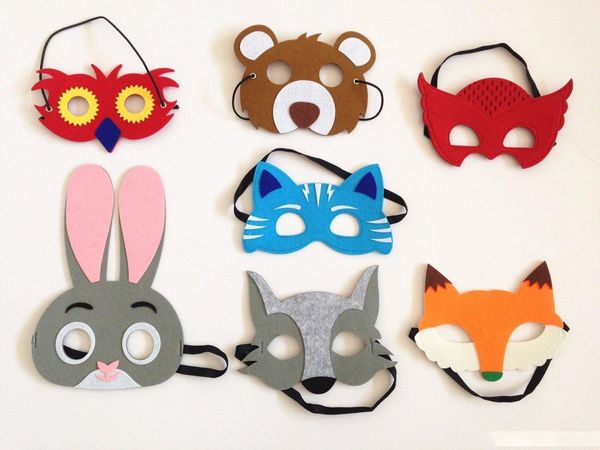special 7 assorted felt animals masks for birthday gifts party christmas costume favors school concert for all 1set=7masks
special 7 assorted felt animals masks for birthday gifts party christmas costume favors school concert for all 1set=7masks