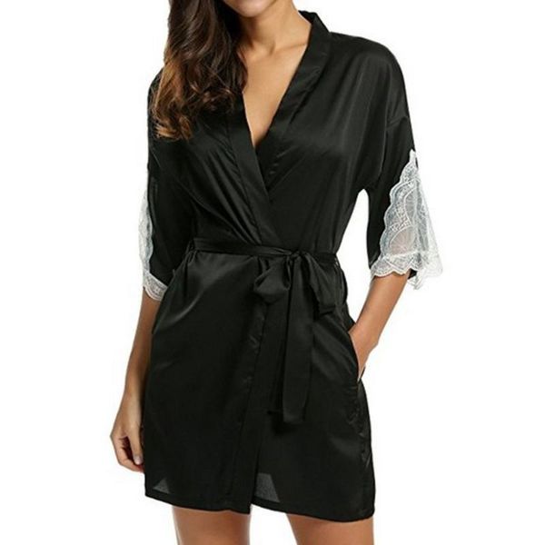 women's sleepwear women satin nightdress silk lace lingerie nightgown robe night dress pajamas j20, Black;red
women's sleepwear women satin nightdress silk lace lingerie nightgown robe night dress pajamas j20, Black;red