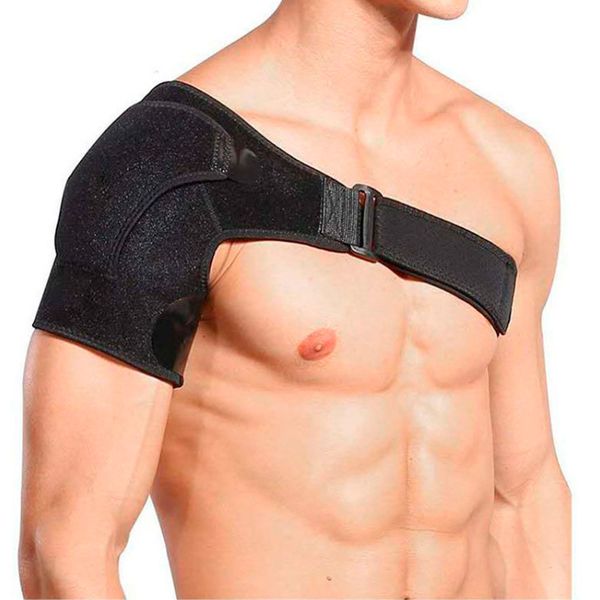 back support adjustable left/right shoulder protector brace joint pain strap belt, Black;blue
back support adjustable left/right shoulder protector brace joint pain strap belt, Black;blue