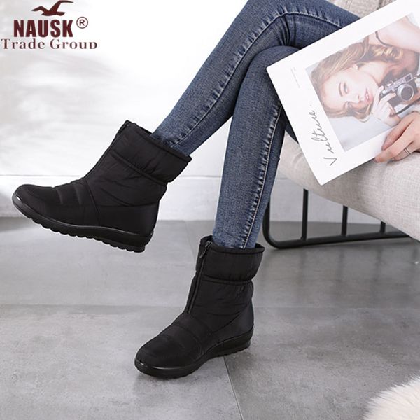 women boots 2020 fashion waterproof snow boots for winter shoes women casual lightweight ankle botas mujer warm winter, Black
women boots 2020 fashion waterproof snow boots for winter shoes women casual lightweight ankle botas mujer warm winter, Black