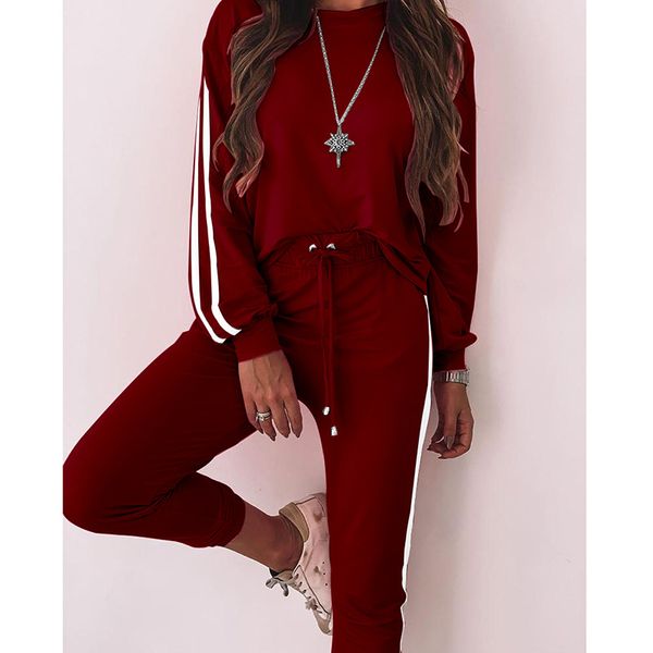 2pcs women autumn suit solid color stand collar long sleeve + drawstring tie-waist casual pants for sports girls, White;black
2pcs women autumn suit solid color stand collar long sleeve + drawstring tie-waist casual pants for sports girls, White;black