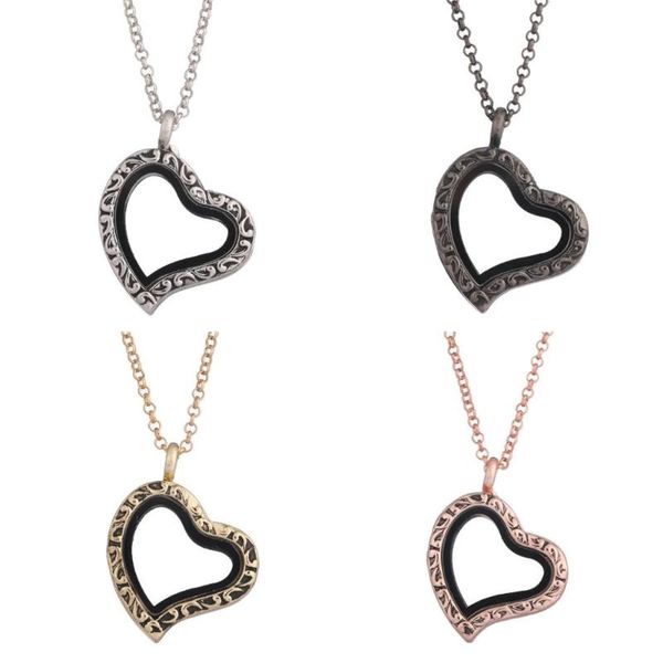 pendant necklaces heart pattern floating charms memory living glass locket making diy essential oil diffuser women gift jewelry, Silver
pendant necklaces heart pattern floating charms memory living glass locket making diy essential oil diffuser women gift jewelry, Silver