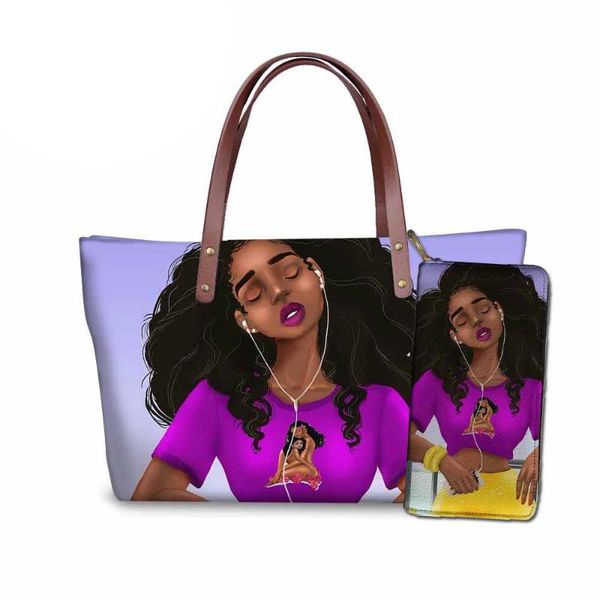 cusotm print women bags for beach black art african girls printing 2pcs handbags set ladies luxury purse&handbag bolsa feminina
cusotm print women bags for beach black art african girls printing 2pcs handbags set ladies luxury purse&handbag bolsa feminina